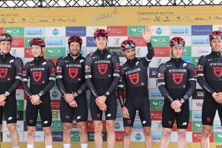 L'équipe suisse Tudor participera pour la première fois au Tour de France en juillet. KEYSTONE/EPA LUSA/LUIS FORRA
